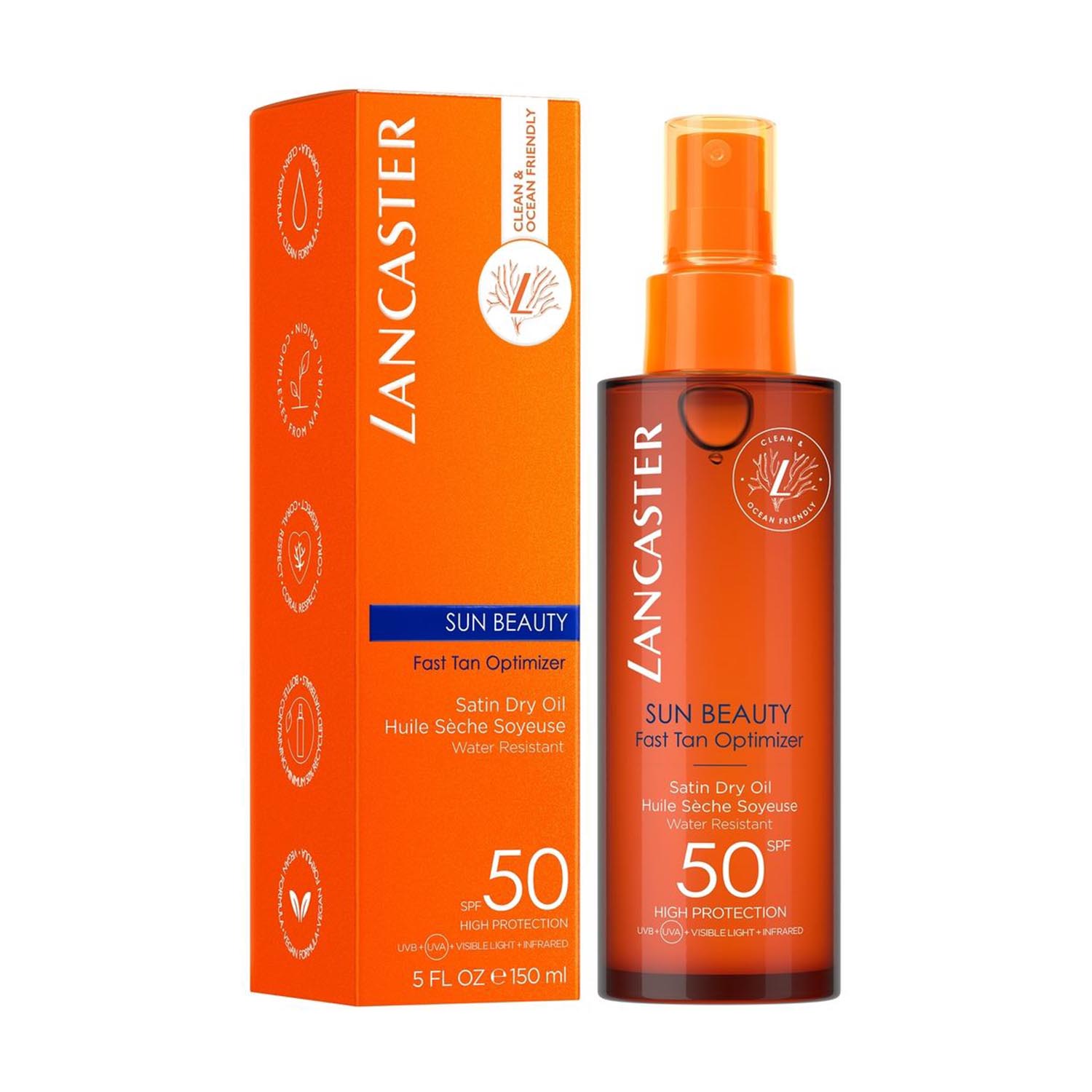 Lancaster Sun Beauty Satil Oil Aceite Corporal Aceite Corporal Spf50 150Ml